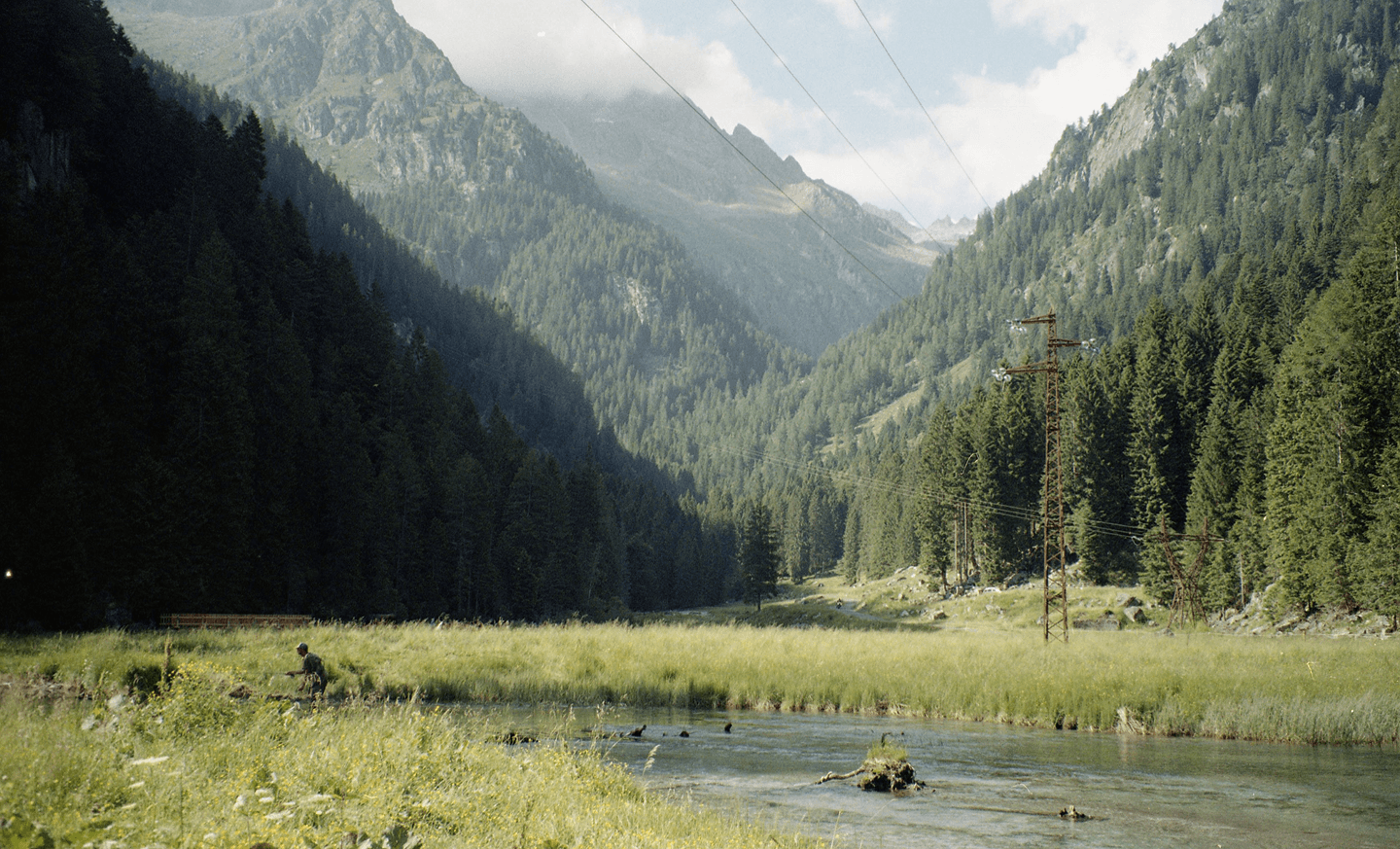 Mountain valley landscape